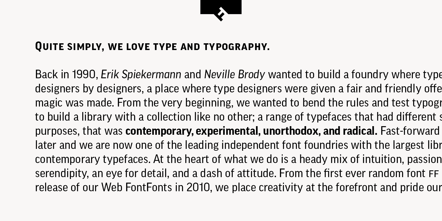 Example font FF Good Pro Extended #3